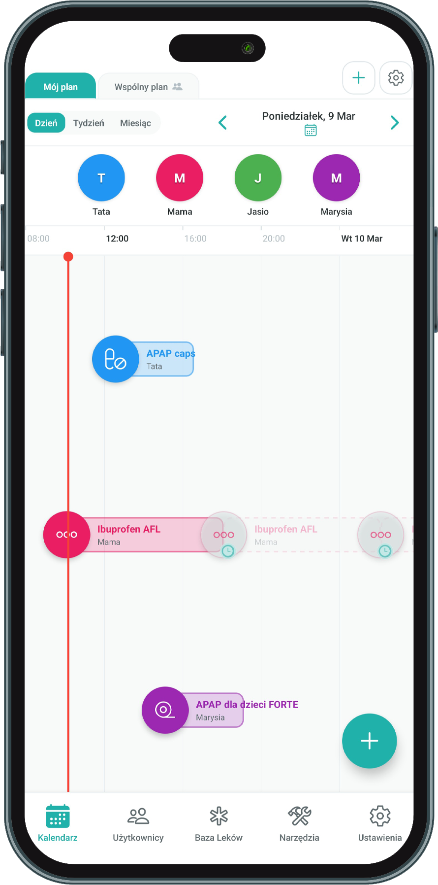 Grafika ekranu aplikacji DawkApp 1